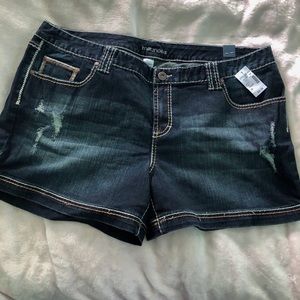 Plus Size Jean Shorts